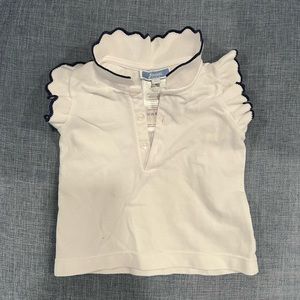 jacadi white Baby girl Polo  t-shirt 6 months